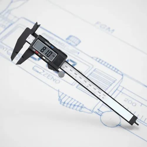 Paquímetro Digital De Alta Precisão Ferramenta De Medição Profissional 150mm (6 Polegadas) + 2 Baterias — imagem 4