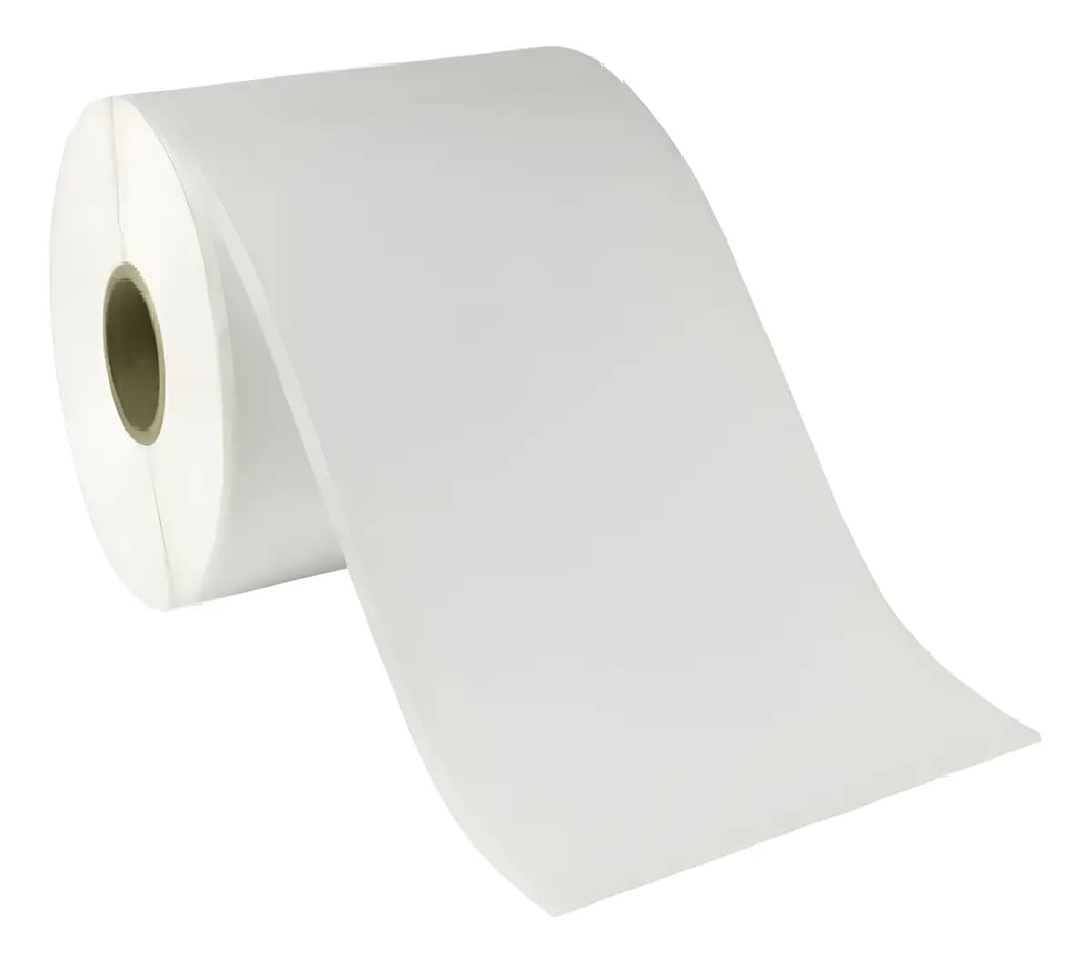 10 Rolos Etiqueta Térmica 100x150 1 Coluna (200 Etq/rolo) Cor Branco
