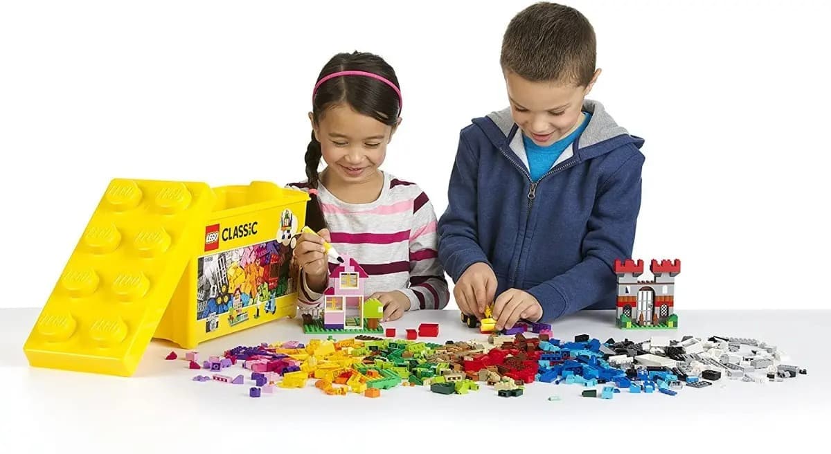 Kit Caixa Grande De Peças Criativas Classic 10698 Com 790 Peças Lego — imagem 3