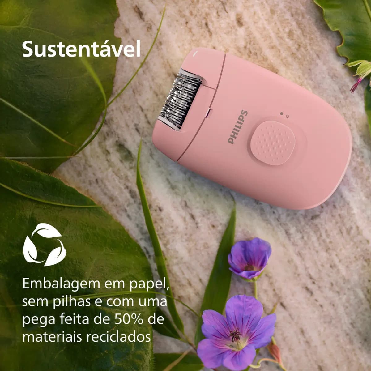 Depilador Philips Satinelli Bre229/00 Bivolt - Rosa — imagem 6