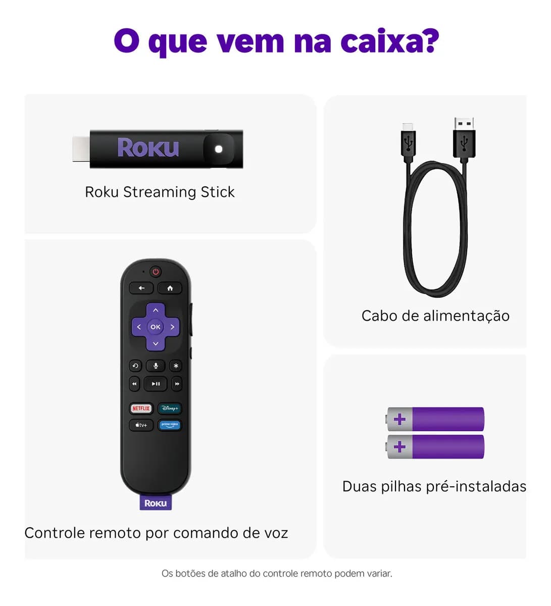 Roku Streaming Stick 2025 Para Tv Hd/fhd Controle Por Voz Preto De Voz 3ª geração 3840BR — imagem 4