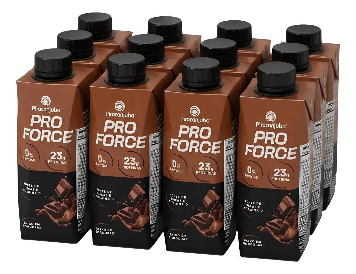 Kit 12 Bebida Whey Piracanjuba 0 Lactose Sabor Cacau 250m — imagem 2