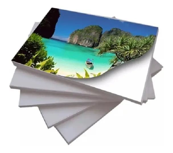 Papel Fotográfico Adesivo 130g A4 Glossy Masterprint 100 Fls Cor Branco — imagem 4