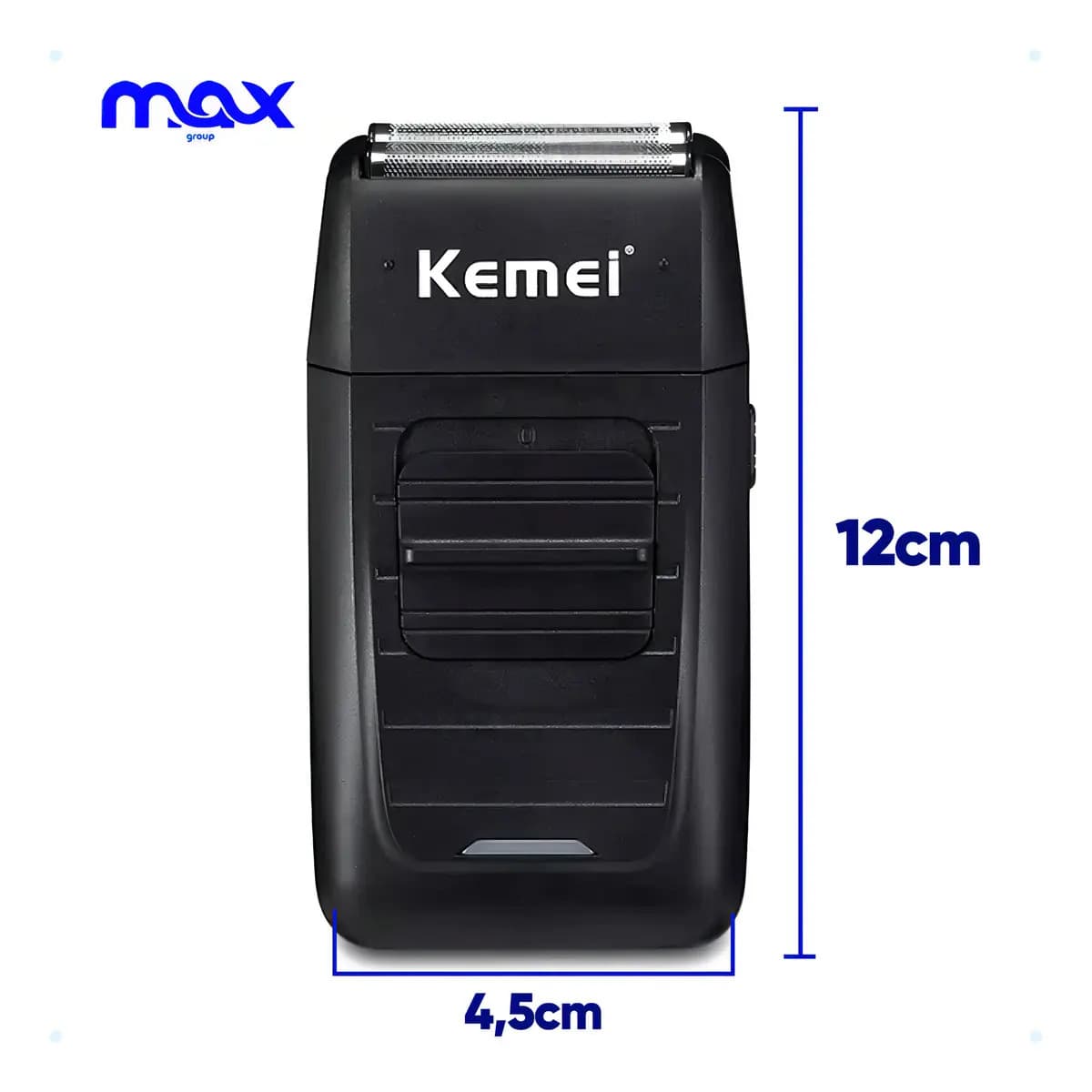 Barbeador Kemei Km-1102 Preto Máquina de Barbear Aço Inoxidável USB — imagem 6