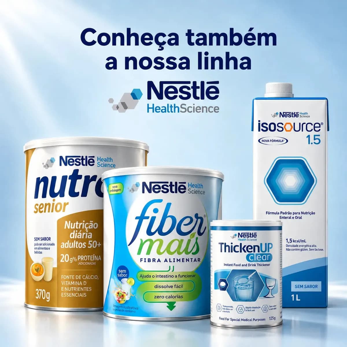 Suplemento em pó Nestlé alimentar nutren senior sem sabor Nutren x 370g — imagem 4