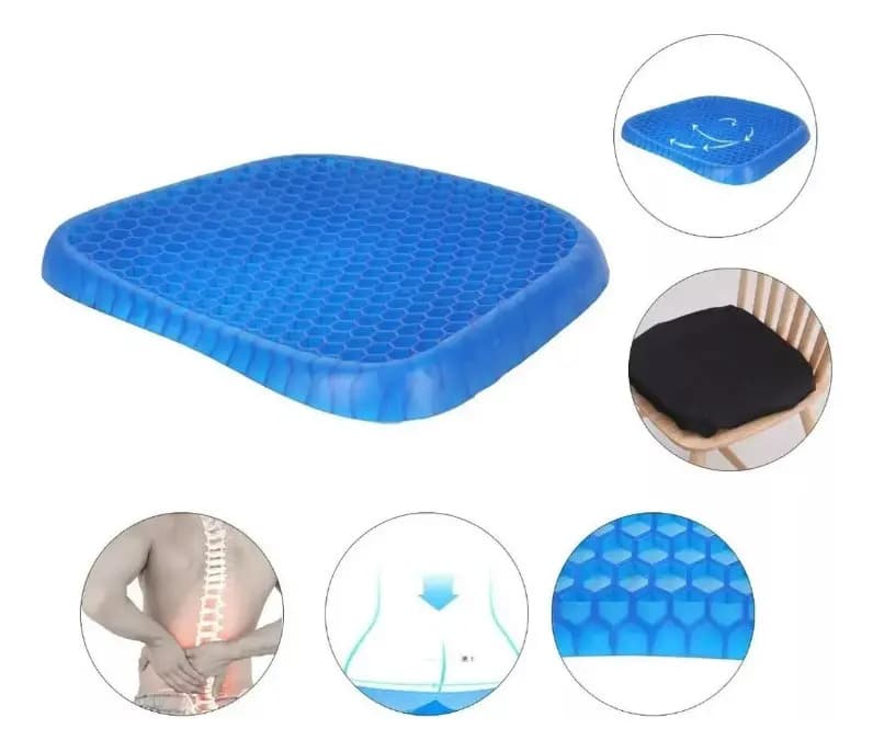 Almofada de Gel Retangular Antiescaras para Cadeira, da Macarons Bazar — imagem 2
