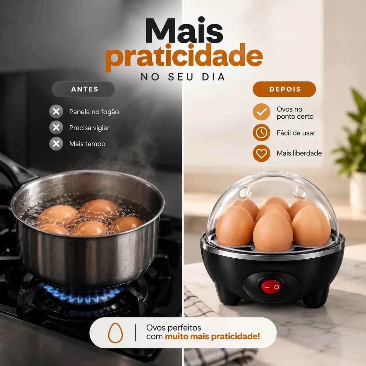 Cozedor de Ovos Eletrico Aparelho de cozimento a vapor EPS-1258 Epsilon Portátil Cor Preto — imagem 3