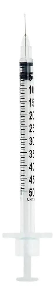 Seringa Insulina C Agulha Fixa 0,5ml 0,25mm X 6mm 31g 100un — imagem 2