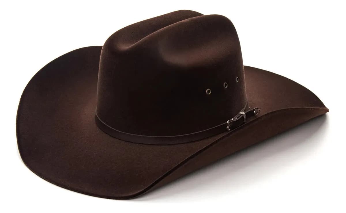 Chapéu Mundial Aveludado Cowboy Perfeito Para Rodeo Cor Marrom Tamanho P — imagem 4