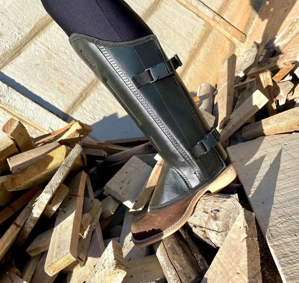 Caneleira Bidim Com Velcro E Presilhas Para Trabalho Na Roça — imagem 3