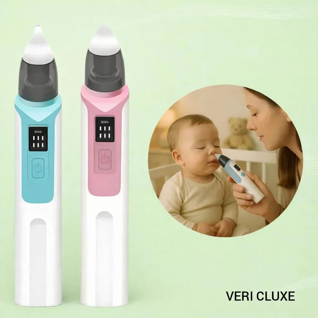 Sugador Aspirador Nasal Elétrico Nariz Ouvido Criança Bebe Cor Rosa Limpeza Veri Cluxe — imagem 4