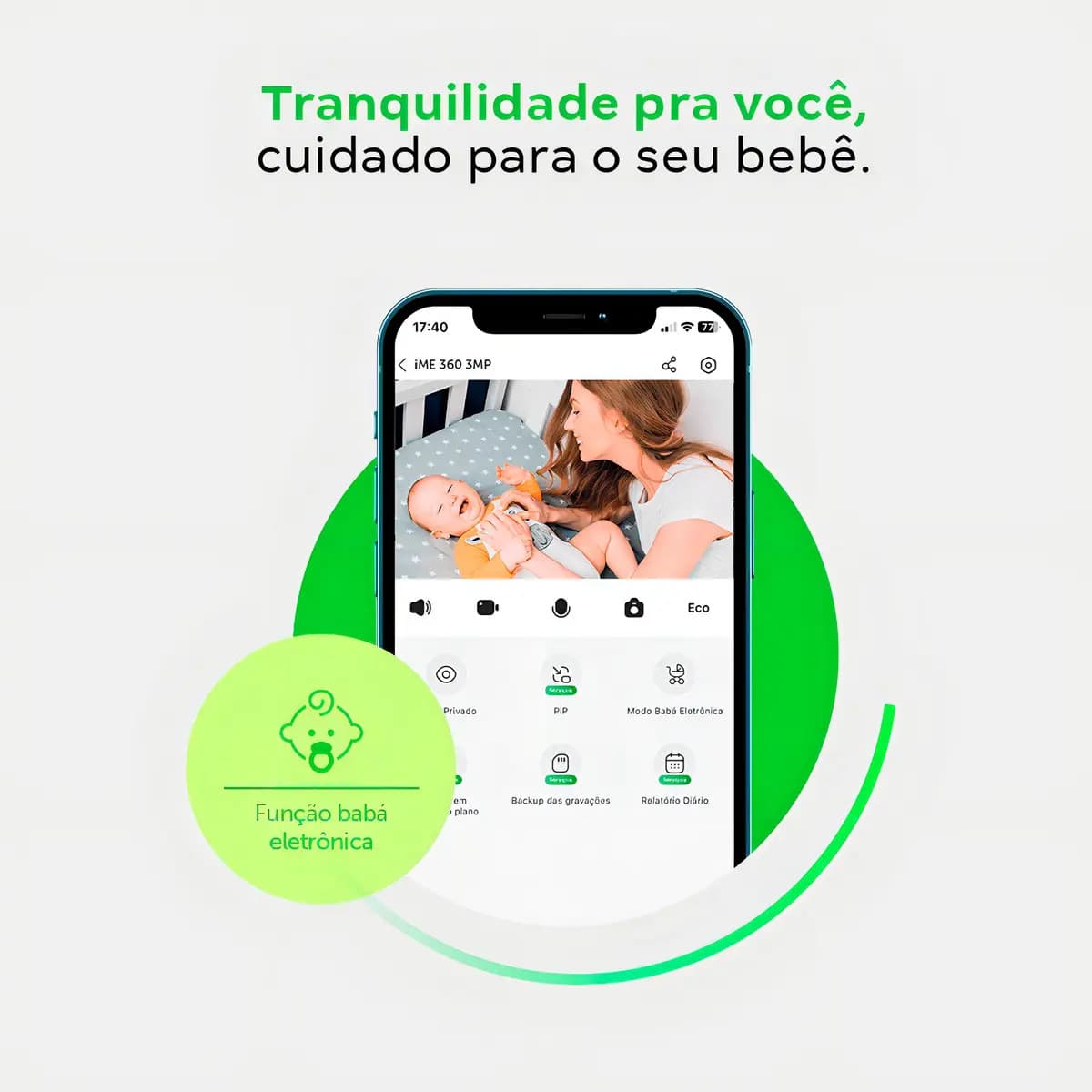 Câmera Inteligente Intelbras Ime 360 3mp Visão 360 Wi-fi Cor Branco — imagem 6