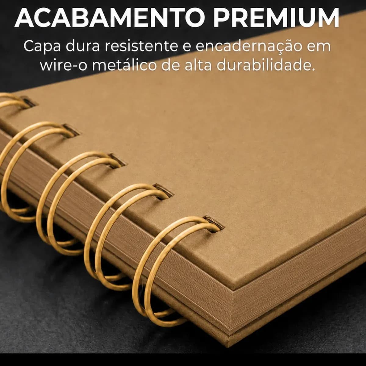 Álbum Scrapbook Namorados Dourado Capa Dura 15x21cm 50 Pág Marrom-claro Nós — imagem 5