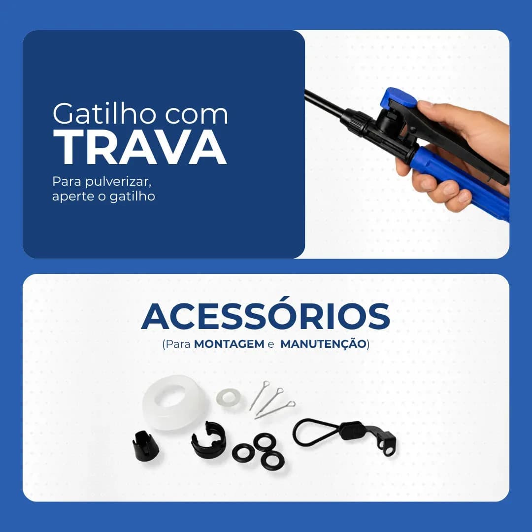 Pulverizador Manual Costal Agrícola 20 Litros Máquina Passar Veneno Insetos GJP200 GoodJob — imagem 5