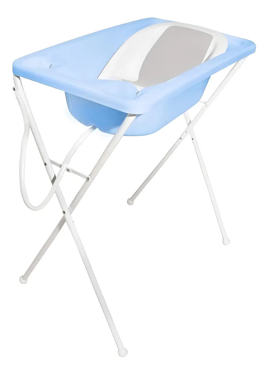 Banheira De Bebê Acqua Trio Azul Pastel 7065azp Galzerano