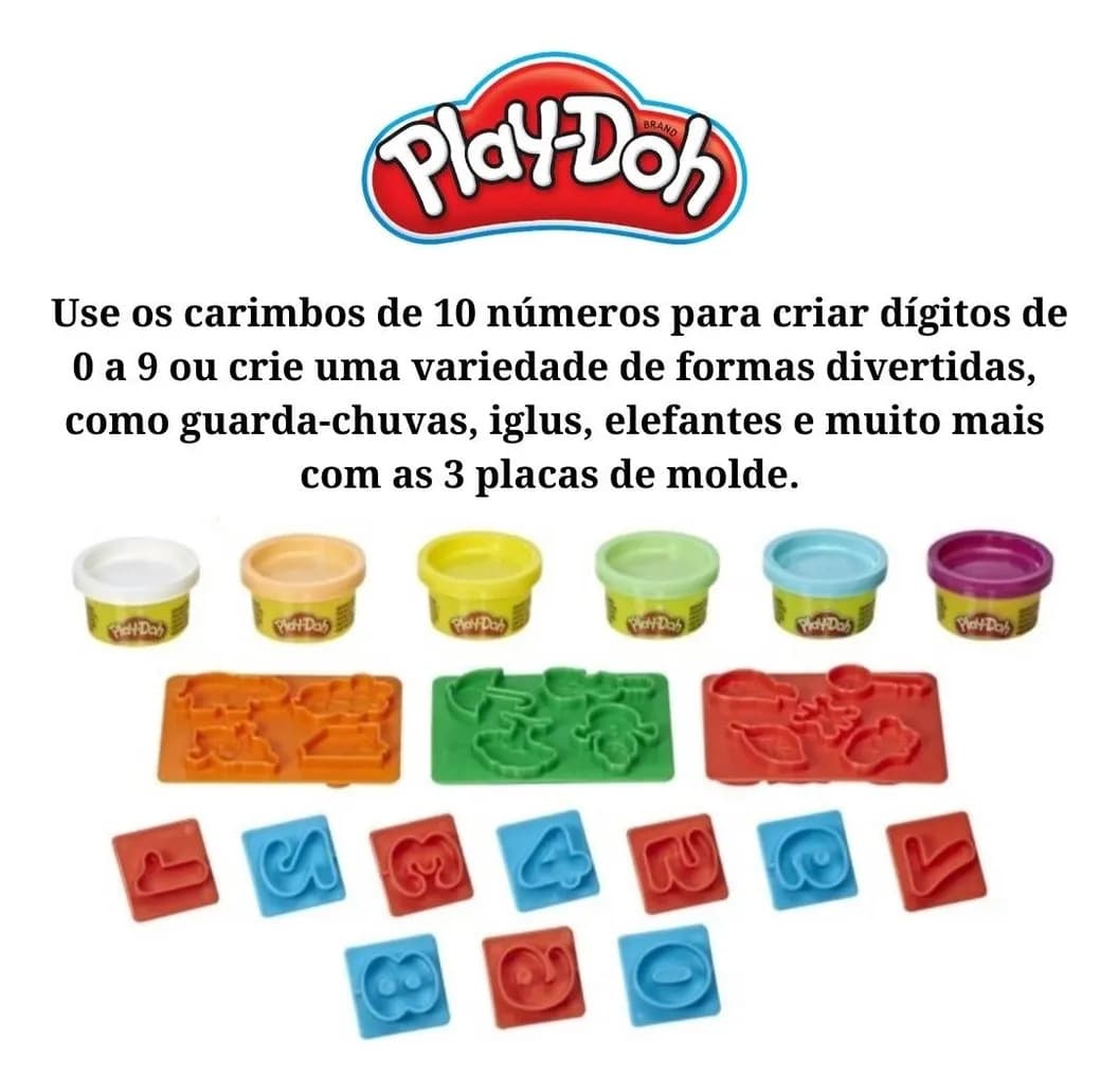Massinha Play Doh Números - Hasbro E8533 — imagem 3