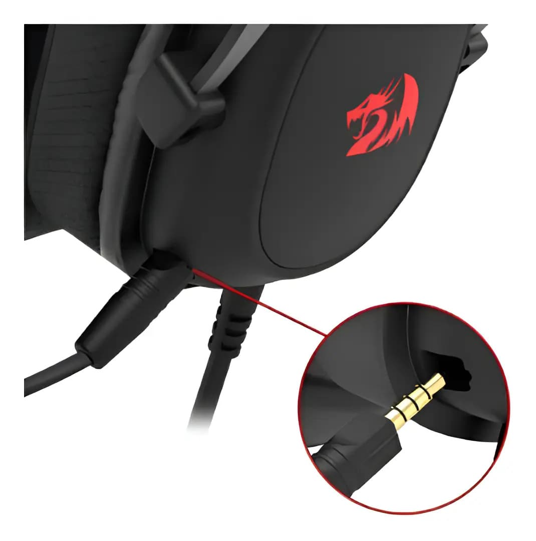 Headset Gamer Redragon Zeus Lite Preto Drivers 53mm com Microfone Removível — imagem 4