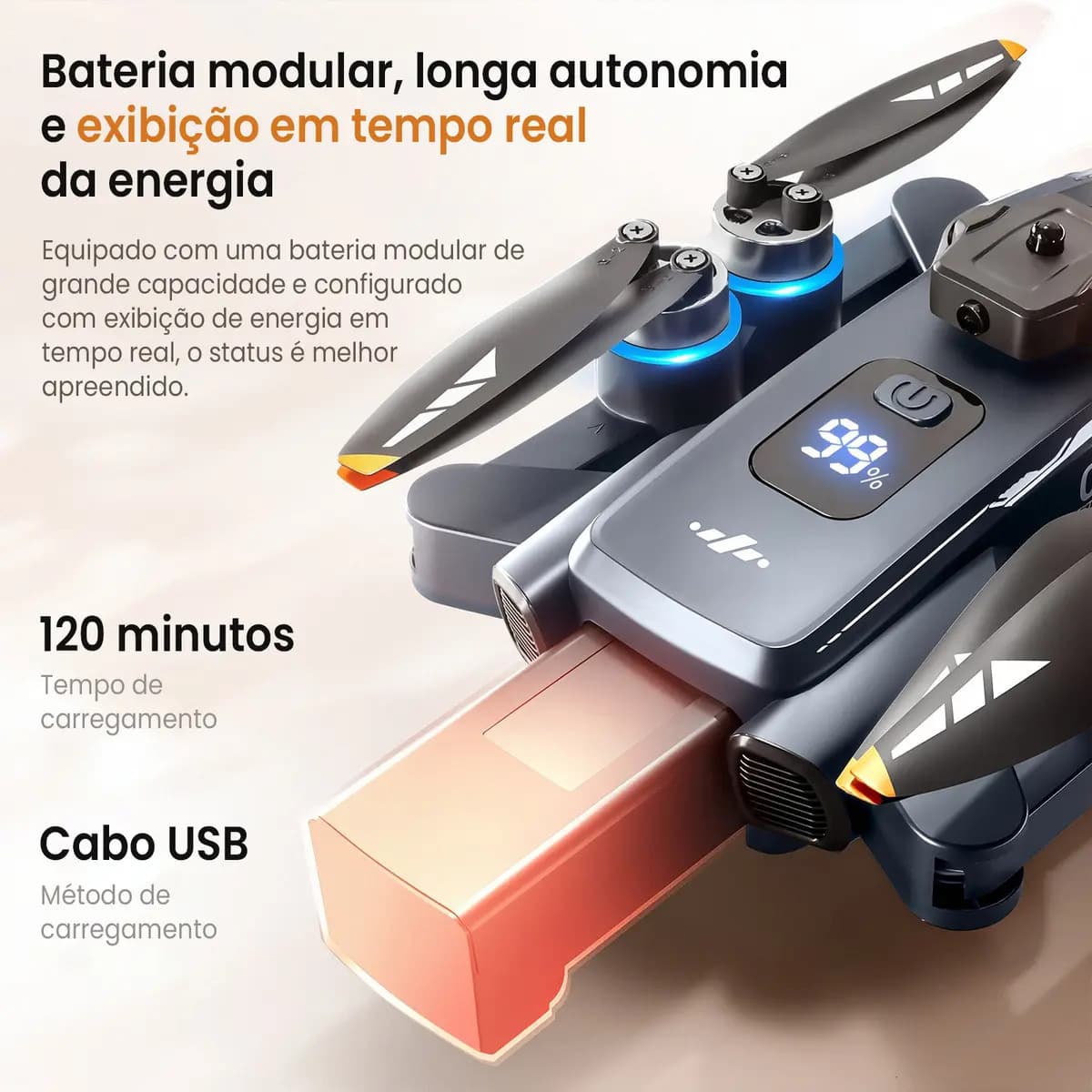 Drone Xt808 Com Tela Câmera Gps, Wi-fi Fpv Motor Brushless — imagem 6