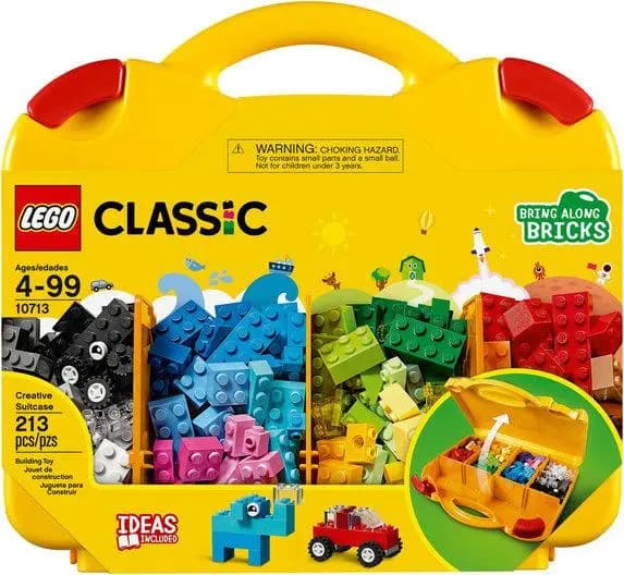 LEGO Classic Maleta da Criatividade 10713; Brinquedo criativo para montar e imaginar; Maleta com peças coloridas para criar bichinhos, supercarros, casas e muit — imagem 2