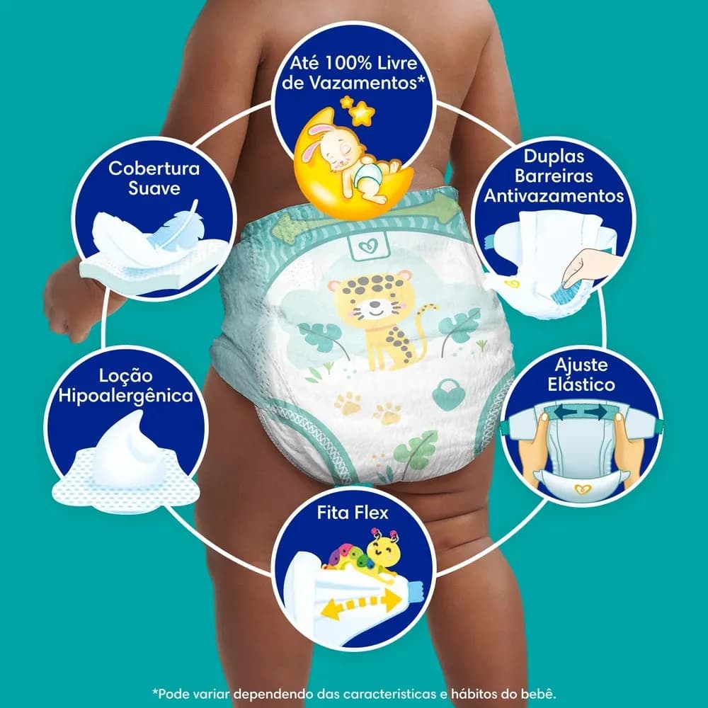 Fralda Pampers Confort Sec Tamanho G, 92 Un — imagem 2