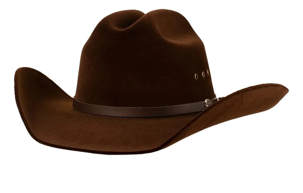 Chapéu Mundial Aveludado Cowboy Perfeito Para Rodeo Cor Marrom Tamanho P