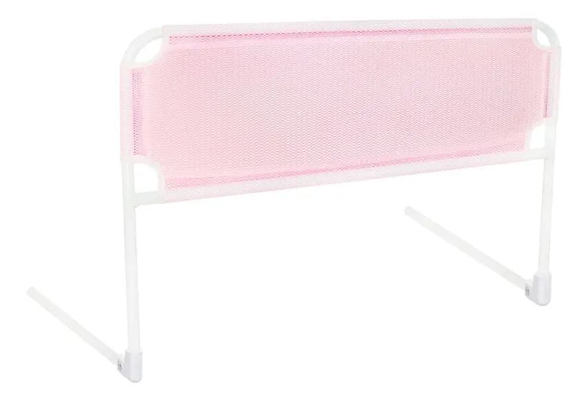 Grade De Proteção Para Cama - Bebês E Idosos - Cor Rosa