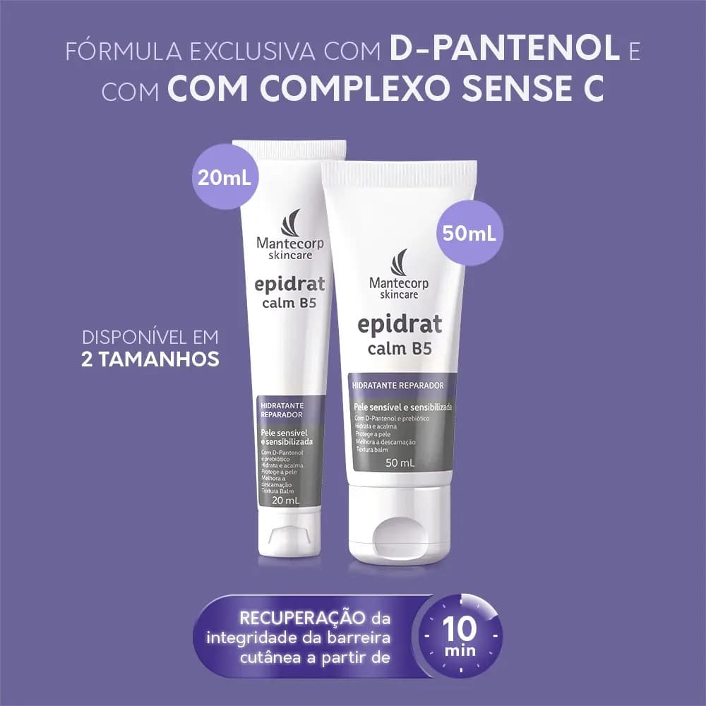 Hidratante Facial Epidrat Calm B5 Para Pele Sensível 50ml Mantecorp — imagem 4