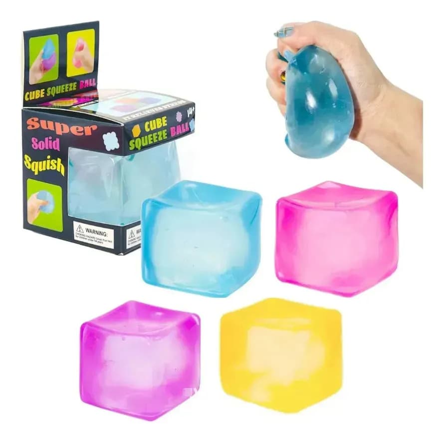 Brinquedo Anti Estresse Needoh Nice Cube Bola Relaxante Azul — imagem 3