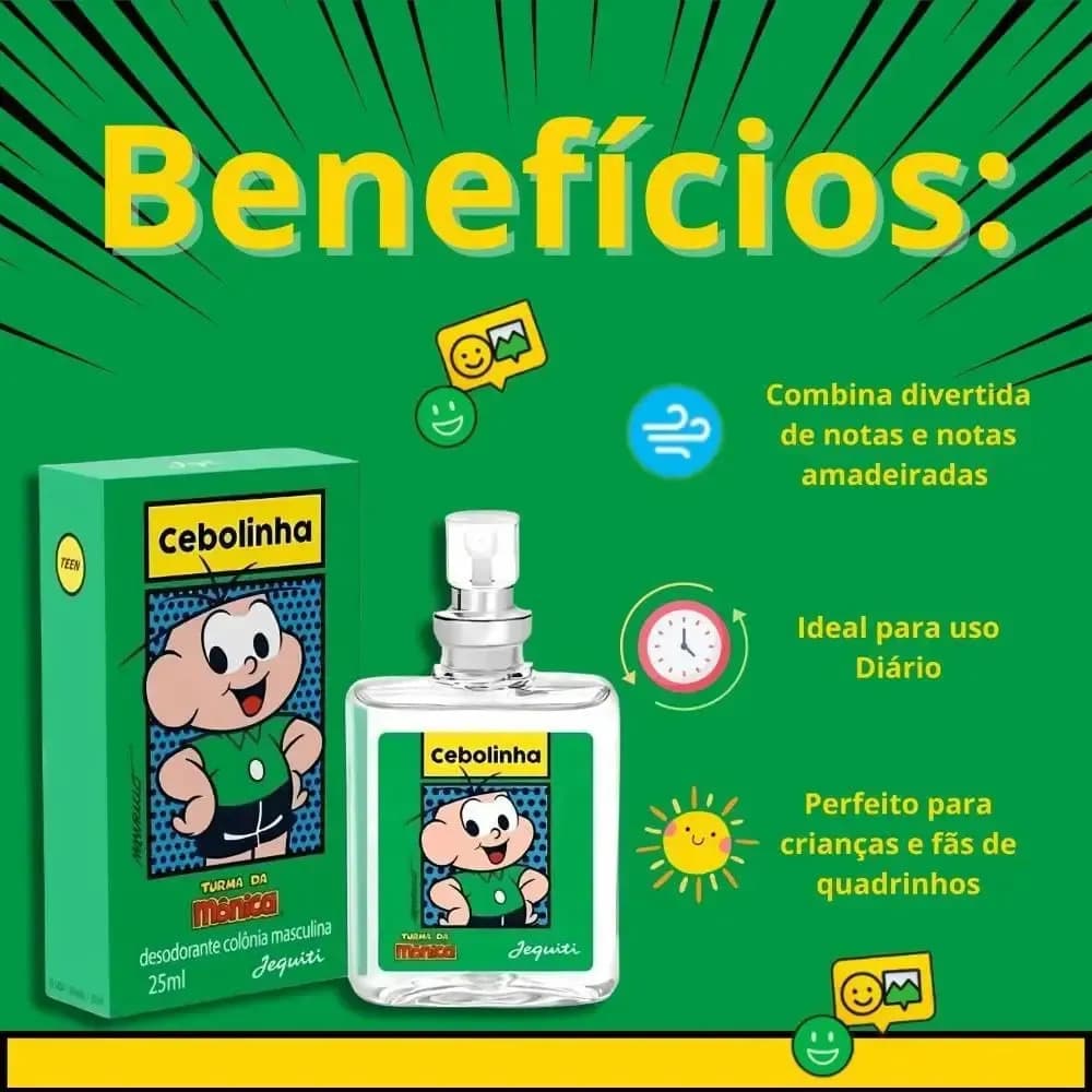 Desodorante Colônia Cebolinha Turma da Mônica 25ml — imagem 3