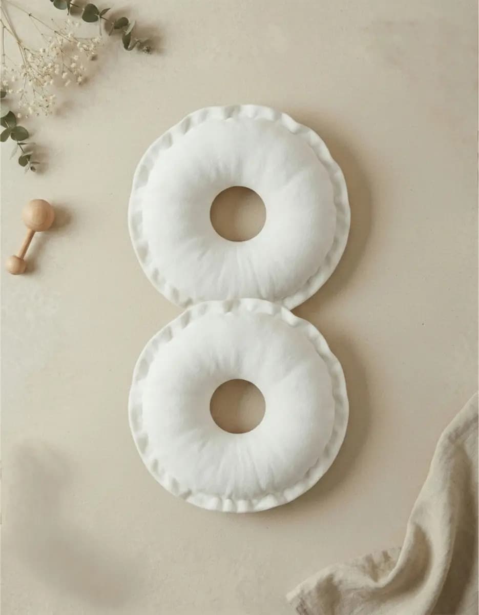 Absorvente de Seios Rosquinha Amamentação Off White