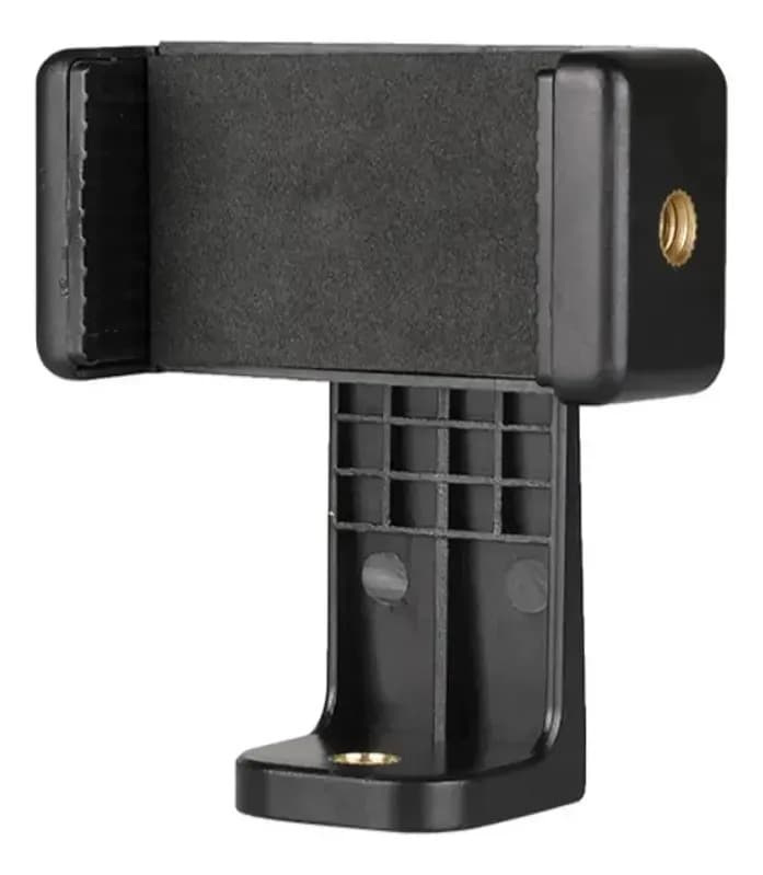 Suporte Celular Clip Rotativo 360 p/ Tripé Rosca 1/4 Shoot — imagem 3