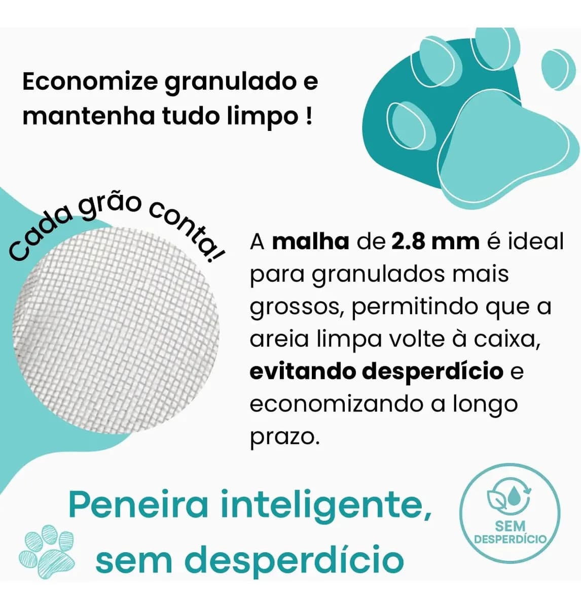 Pazinha Higiênica Coletora Pá Caixa Areia Gatos Inox Peneira Prateado Boa Dica — imagem 4