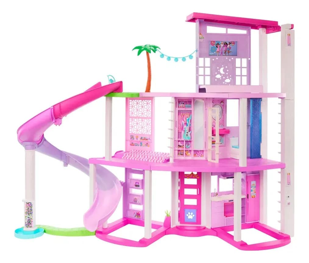 Casa dos Sonhos da Barbie conjunto de brinquedos Com Piscina E Acessórios Com 2 Andares Para Crianças A Partir De 3 Anos Casa da Barbie — imagem 3