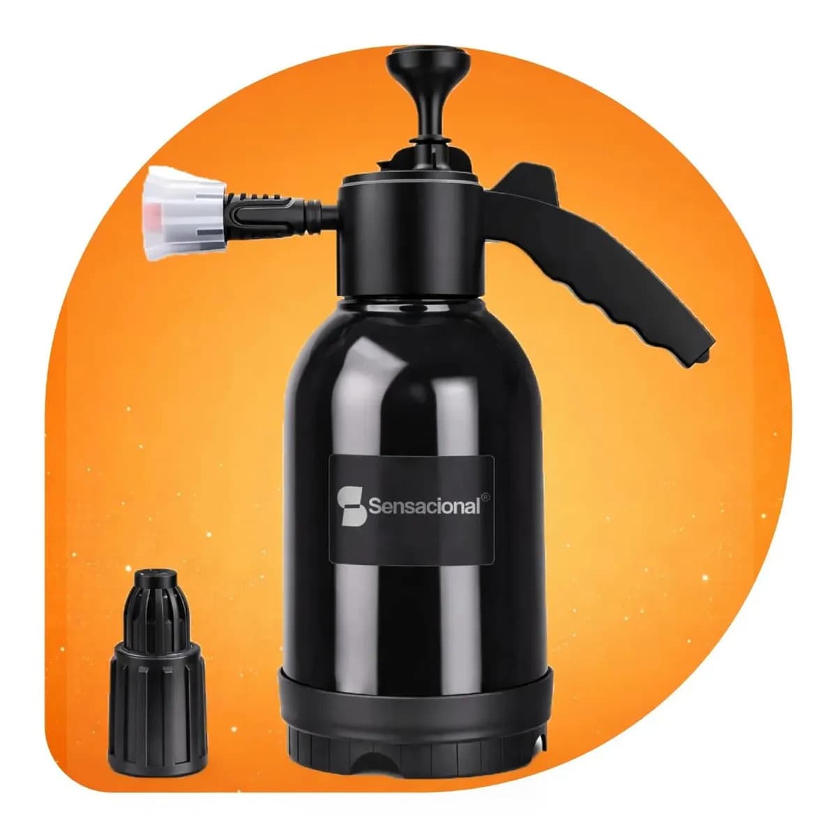 Snow Foam Pulverizador Manual Borrifador Espuma 2 Litros Alta Pressao Profissional Com 2 Bicos Automotivo Lavagem Carro Moto Limpeza Detalhamento Jardim Uso Ger