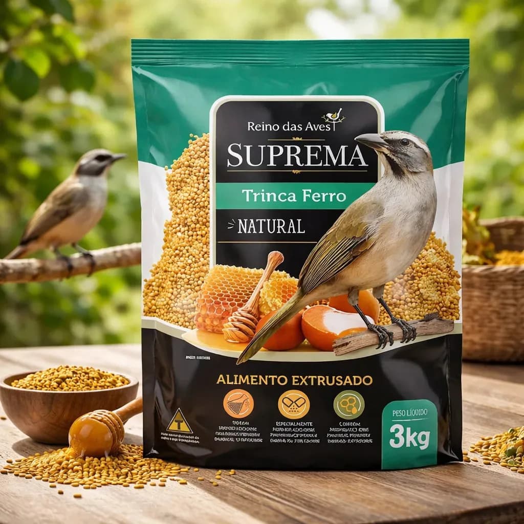 Suprema Trinca Ferro Natural Extrusada 3kg - Reino Das Aves — imagem 4