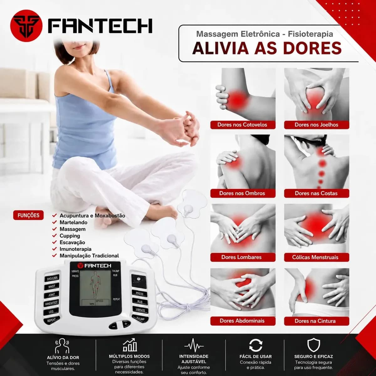 Aparelho De Choque Estimulador Terapia Ocupacional Fisioterapia Fantech — imagem 2