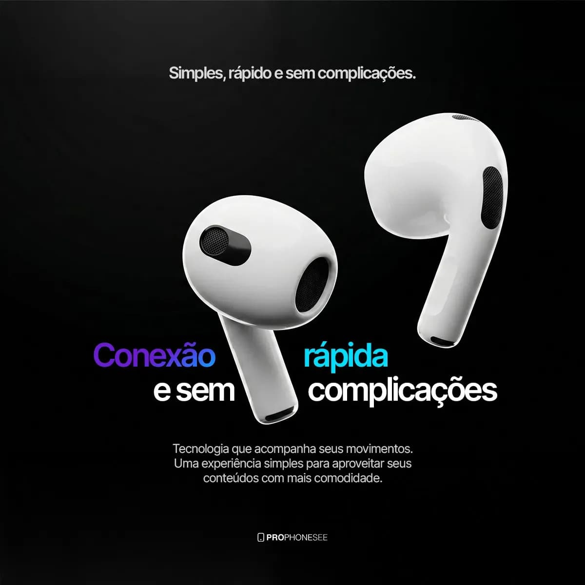 Fone Ouvido Bluetooth 5.4 Sem Fio Estojo De Carregamento Anti Ruido A Prova Dagua Compatível Com Ios Samsung Galaxy Android Tws Wireless Air Premium Microfone T — imagem 2