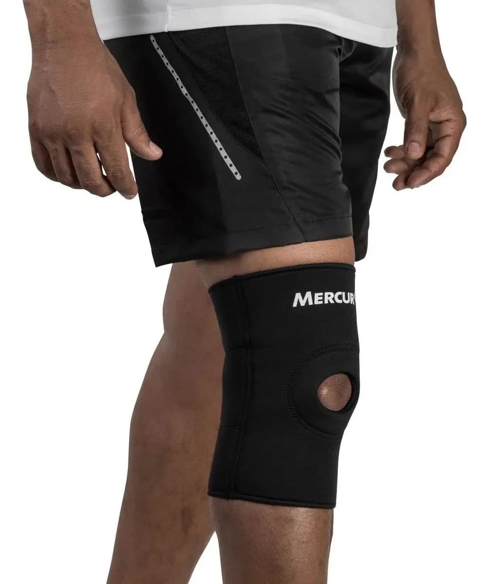 Joelheira Esporte C/ Orificio Reforçado Preta Bc0037 Mercur Tamanho PP