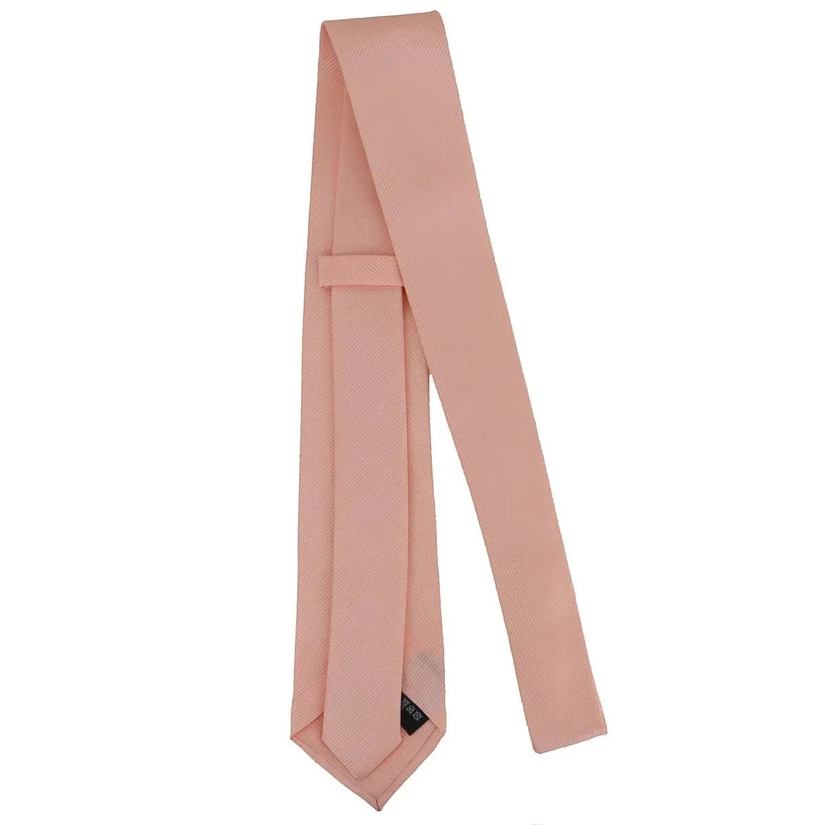 Gravata Masculina Premium Tradicional Padrinhos Casamento Noivos Semi Slim Várias Cores Salmão — imagem 3