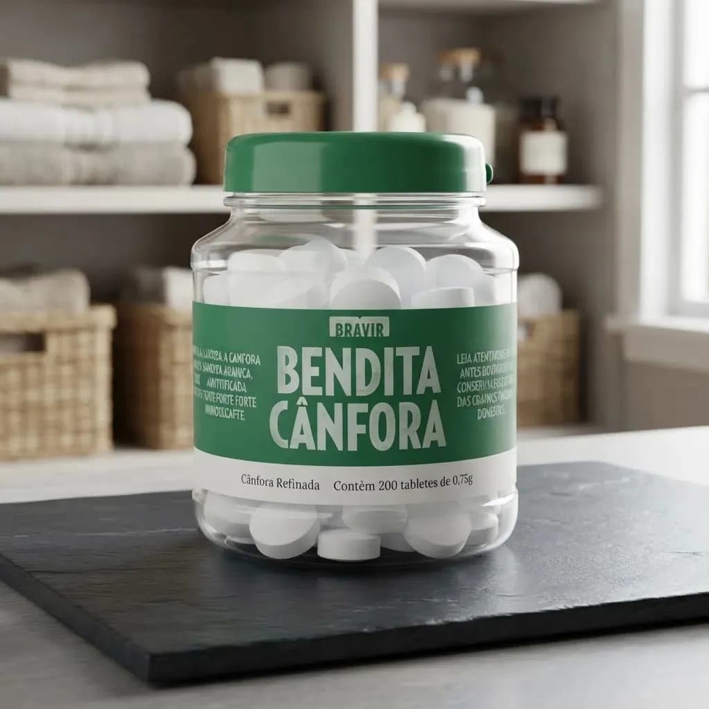 Pastilhas Bendita Cânfora Bravir 200 Tabletes de 0,75g — imagem 4