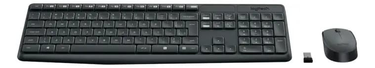 Logitech Mk235 ABNT2 Português Teclado E Mouse Grafite Preto — imagem 3