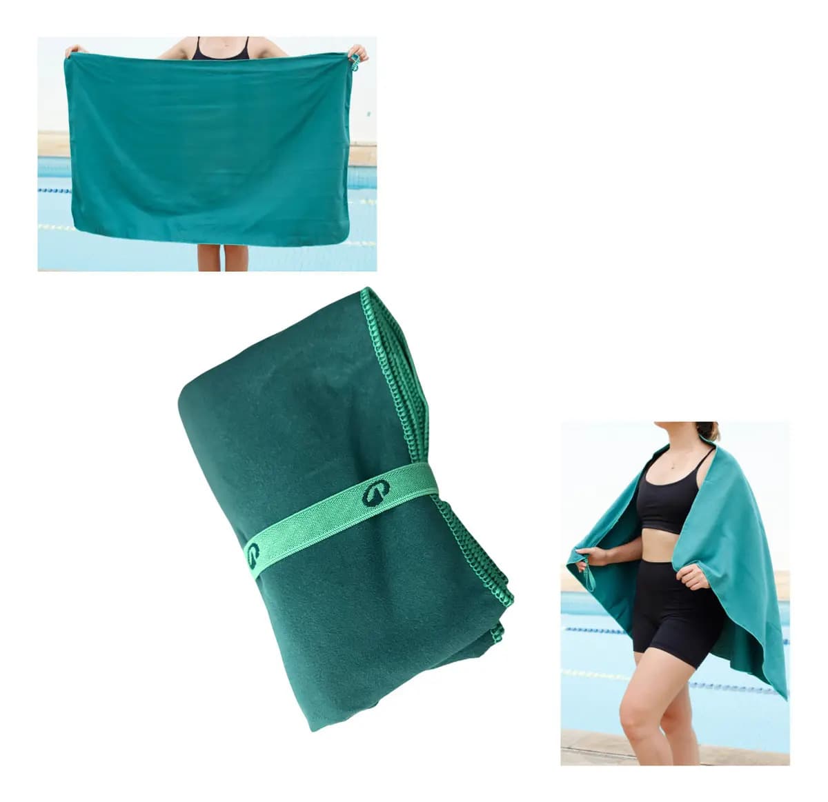 Toalha Compacta De Secagem Rápida 80x130cm Cor Verde Decathlon Nabaiji — imagem 5