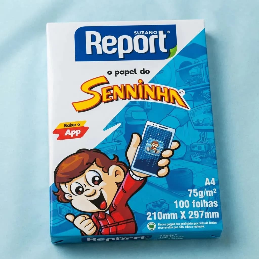 Papel Sulfite Report A4 100 Folhas Seninha Branco 75g Suzano — imagem 3