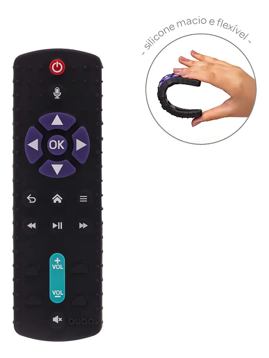 Brinquedo Infantil Controle Remoto Em Silicone P Bebê Buba — imagem 2