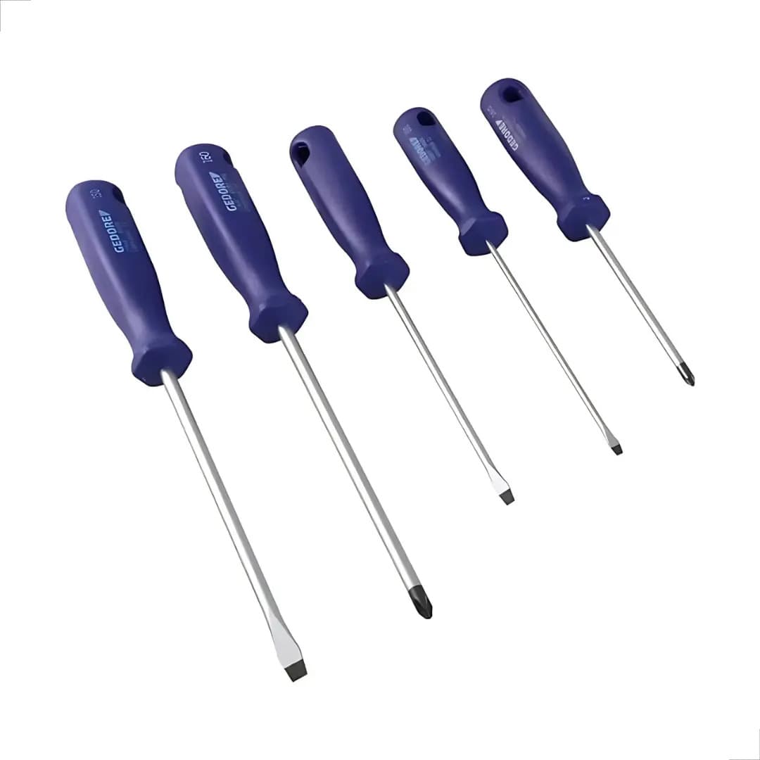 Jogo Kit Chave Fenda E Phillips Gedore C/5 Peças 150-160s — imagem 4