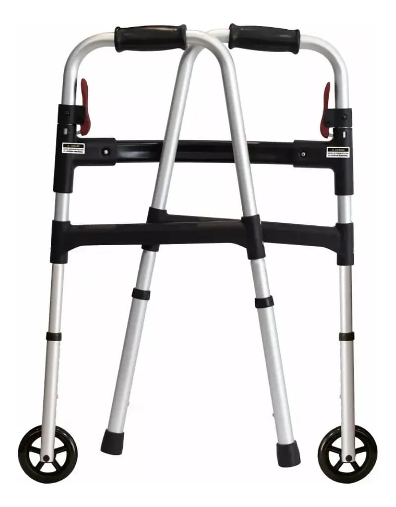 Andador ortopédico Mercur BC1547 ANDADOR COM RODAS prateado — imagem 4