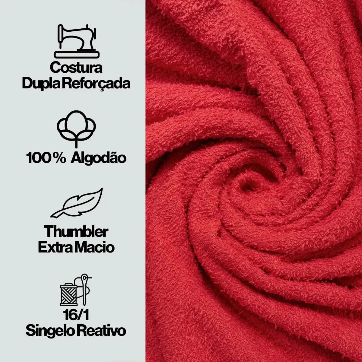 Kit C/ 4 Toalha De Banho Gigante 80 X 150 Cm Atacado + Softmax — imagem 4