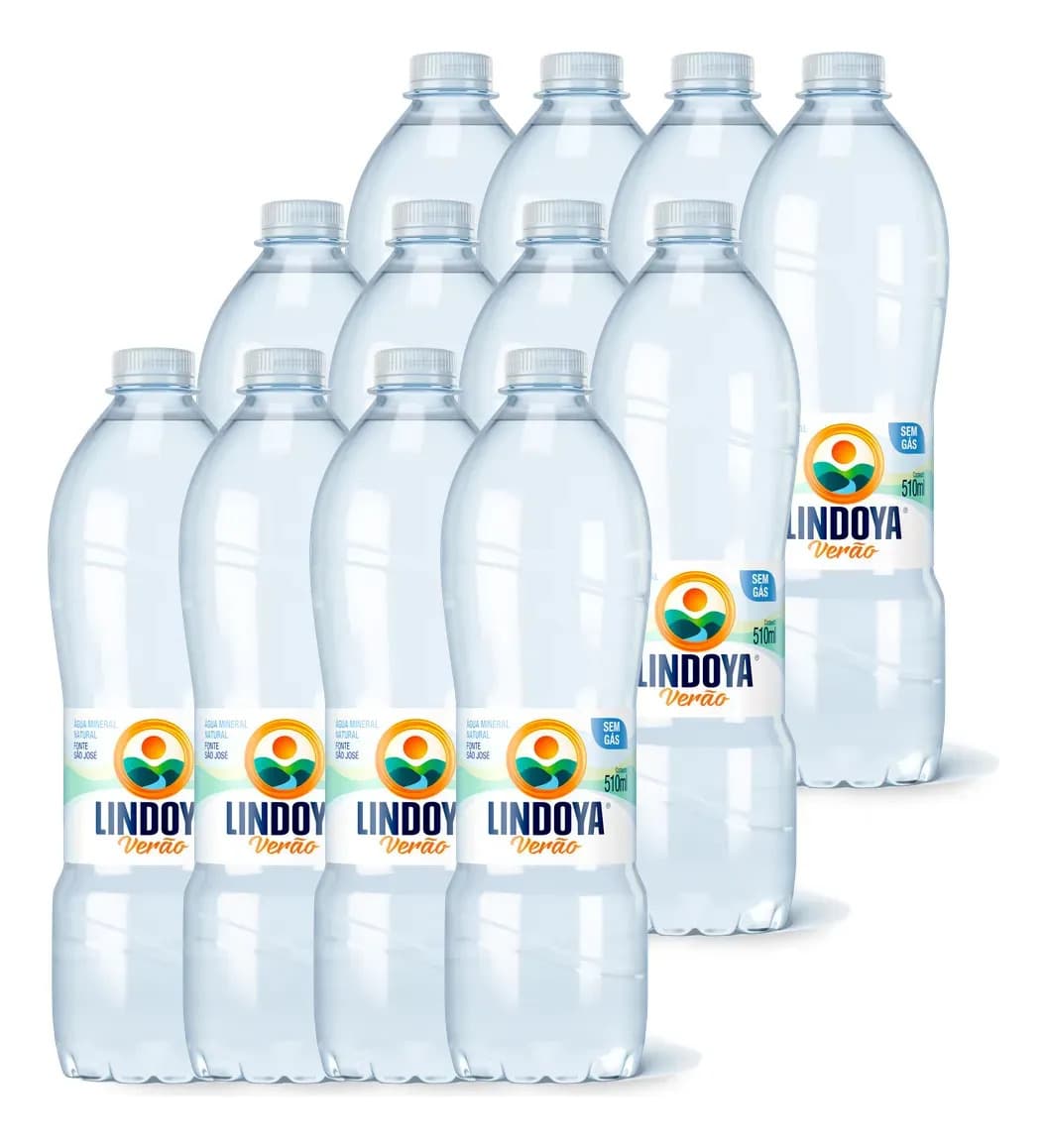 Água Mineral Lindoya Verão Tradicional 500 ml c/Gás Kit com 12 unidades — imagem 4