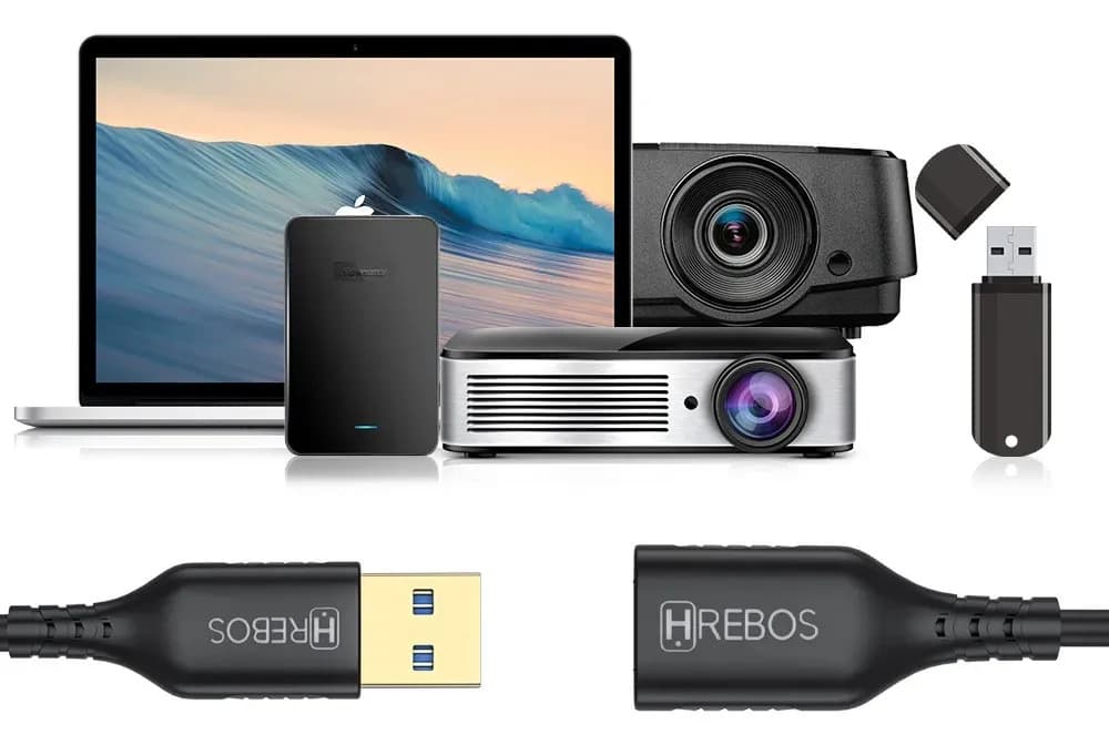 Cabo Extensor Usb 3.0 Usb Macho Fêmea 2 Metros Preto Macho e Fêmea 2 Metros Preto Turbo — imagem 5