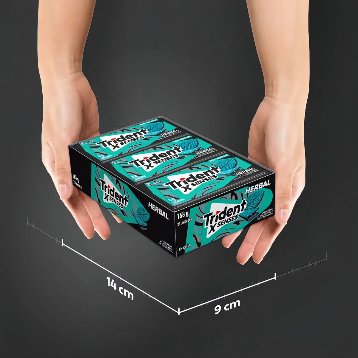Trident Chiclete Sabor Herbal Sem Açucar 21 unidades de 8g — imagem 5